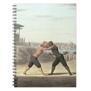 Wrestling-Match, Konstantinopel (w/c auf Papier) Notizblock
