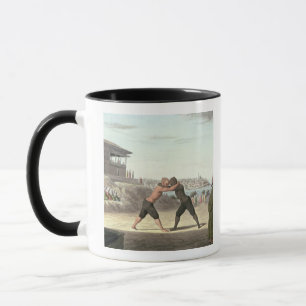 Wrestling-Match, Konstantinopel (w/c auf Papier) Tasse