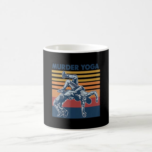 Wrestling Murder Yoga Martial Art Kostüm Geschenk Kaffeetasse (Mittel)