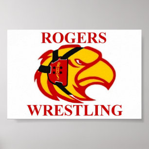 Wrestling-Plakat Rogers Hawkhead Poster