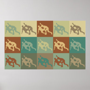 Wrestling-Pop-Kunst Poster