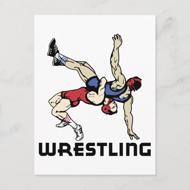 Wrestling Postkarte (Vorderseite)