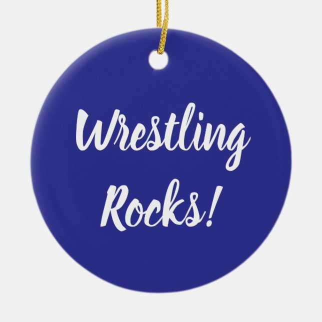 Wrestling Rocks Ornament (Vorne)