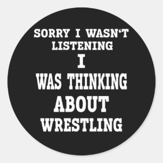 Wrestling Runder Aufkleber