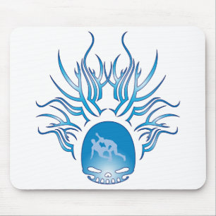 Wrestling-Schädel Mousepad