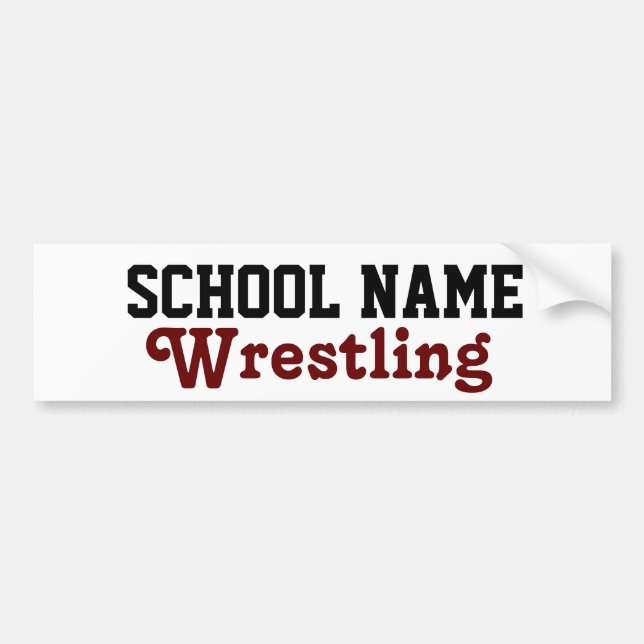 Wrestling - Schaffen Sie Ihren Schulgeist Autoaufkleber (Vorne)