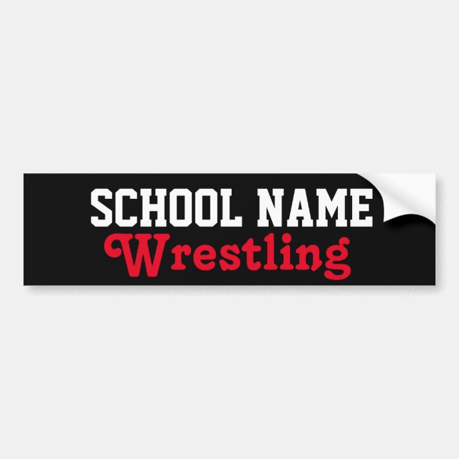 Wrestling - Schaffen Sie Ihren Schulgeist Autoaufkleber (Vorne)