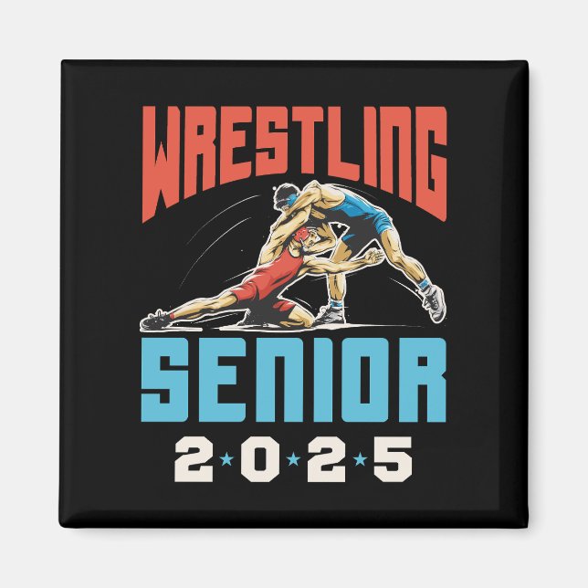 Wrestling Senior Class of 2025 Abschluss Magnet (Vorne)