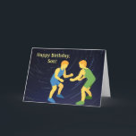 WRESTLING SON BIRTHDAY CARD DANKESKARTE<br><div class="desc">Hier ist die perfekte Geburtstagskarte für den Sohn,  der ringt.</div>