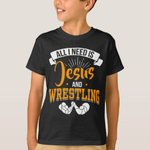 Wrestling Sport Gott Wrestling für Christlichen J T-Shirt
