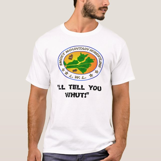 Wrestling-T-Shirt LWLS rauchiges Gebirgs T-Shirt (Vorderseite)
