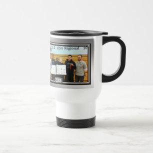 Wrestling-Trainer-Tasse mit NAMEN, TEAM-FOTO Reisebecher