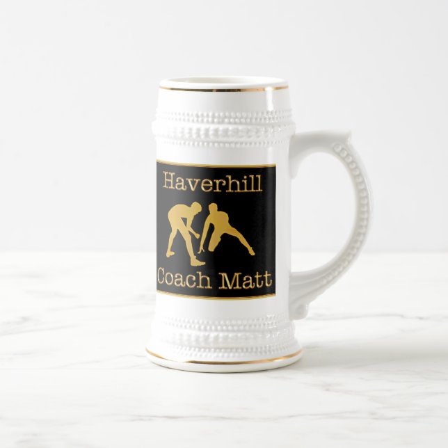 Wrestling-Trainer-Tassen-kundenspezifischer Bierglas (Rechts)