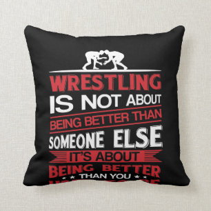 Wrestling über Sein besser als Sie verwendete zu Kissen