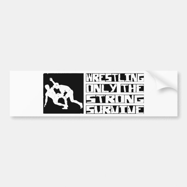 Wrestling überleben autoaufkleber (Vorne)