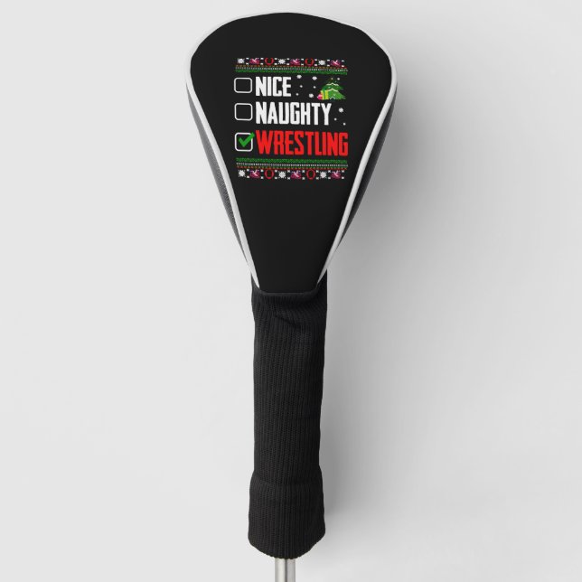 Wrestling Ugly Christmas Golf Headcover (Vorderseite)