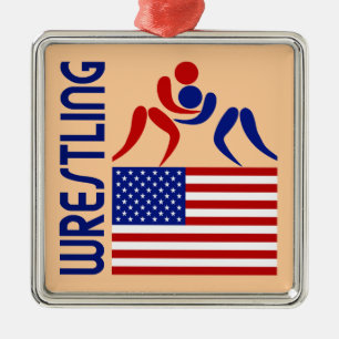 Wrestling Vereinigte Staaten Ornament Aus Metall