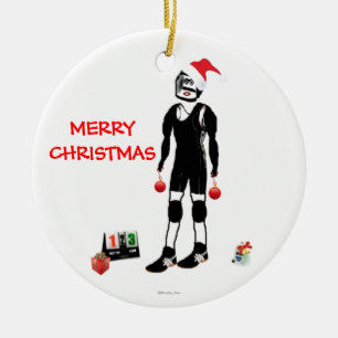 Wrestling Weihnachten Keramik Ornament