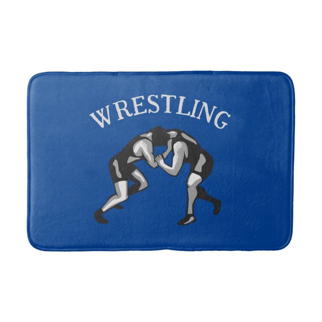 Wrestling Wrestler Design Badematte (Vorderseite)