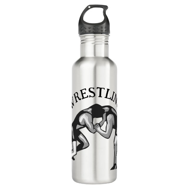 Wrestling Wrestler Design Edelstahlflasche (Vorderseite)