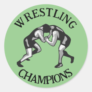 Wrestling Wrestler Design Runder Aufkleber