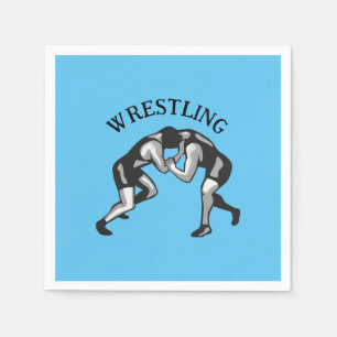 Wrestling Wrestler Design Serviette
