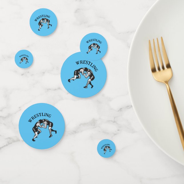 Wrestling Wrestler Design Table Confetti Konfetti (Gruppe)