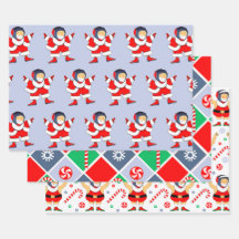 Wrestling Wrestler Holiday Geschenkpapier