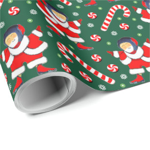 Wrestling Wrestler Weihnachtsgeschenk Geschenkpapier
