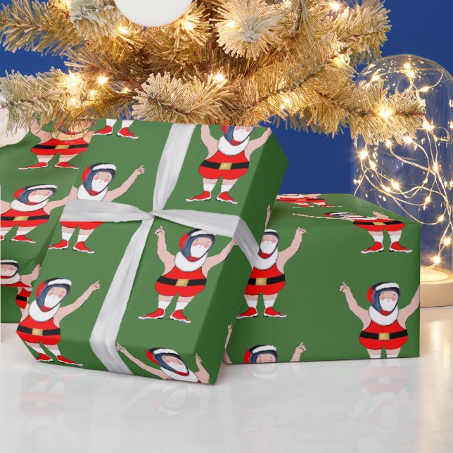 Wrestling Wrestler Weihnachtsgeschenk Geschenkpapier (Feiertage)