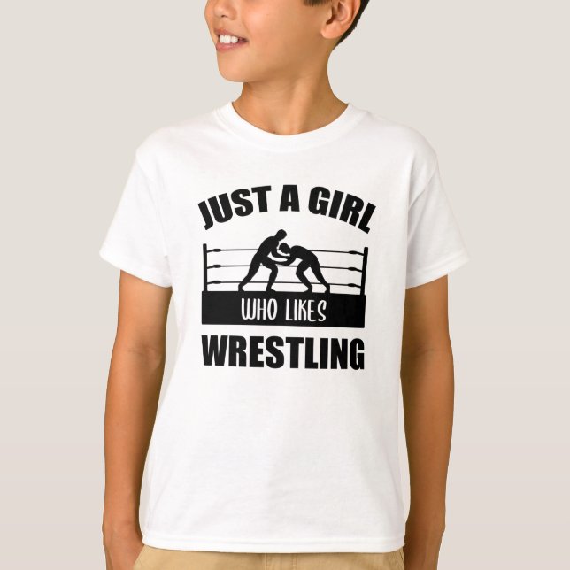 Wrestling Wrestler Wrestler Girl Sprichwort Gesche T-Shirt (Vorderseite)