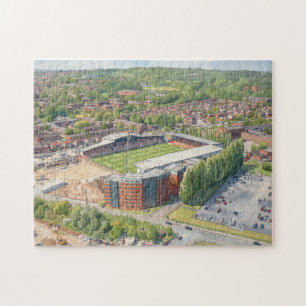 Wrexham-Rennbahn-Gelände Aquarell-Kunst