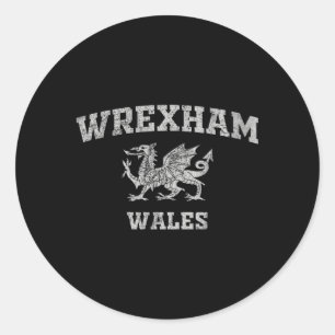 Wrexham Wales Runder Aufkleber