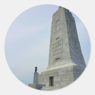 Wright Brothers-Denkmal Runder Aufkleber