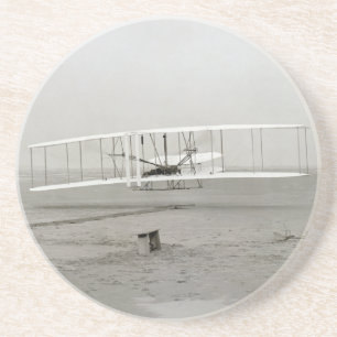 Wright Brothers Flyer Erster Flug Flugverkehr Luft Getränkeuntersetzer