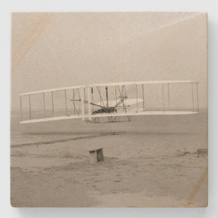 Wright Brothers Flyer Erster Flugzeug Flug Luftfah Steinuntersetzer