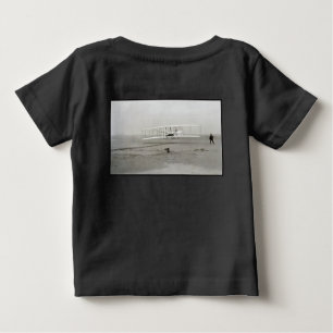 Wright Brothers Flyer Erstflug Flug Flugverkehr Baby T-shirt