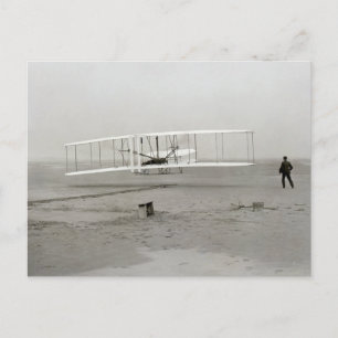 Wright Brothers Flyer Erstflug Flug Flugverkehr Postkarte