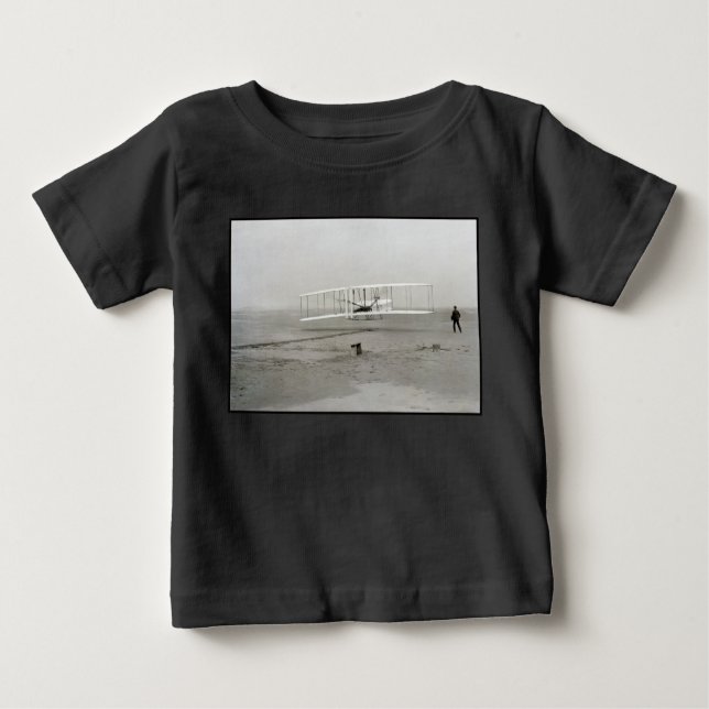 Wright Brothers Flyer First Flugzeug Flight Aviati Baby T-shirt (Vorderseite)