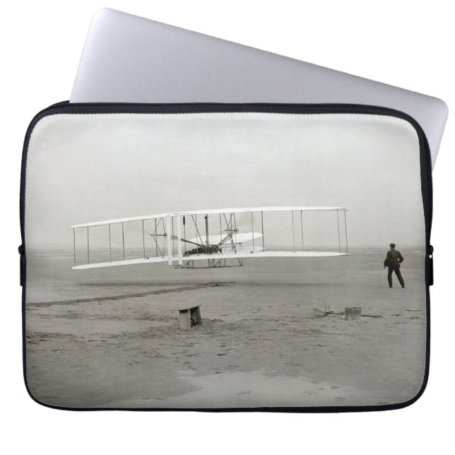 Wright Brothers Flyer First Flugzeug Flight Aviati Laptopschutzhülle (Vorderseite)