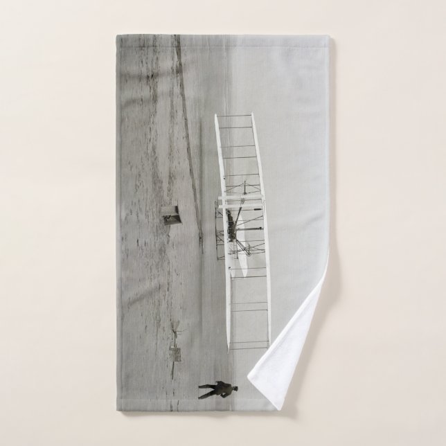 Wright Brothers Flyer First Plane Flight Aviation (Serviette à main)
