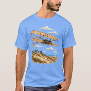 Wright Brothers Flyer über Kitty Hawk T-Shirt