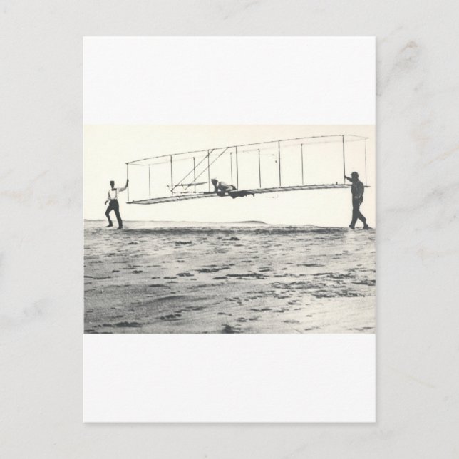 Wright Brothers-Glidertests Postkarte (Vorderseite)