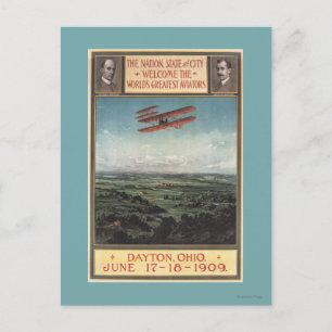 Wright-Brüder-Flugzeug Postkarte