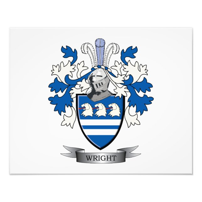 Wright Coat of Arms Fotodruck (Vorne)