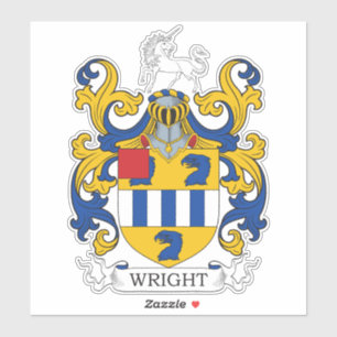 Wright Familienwappen Aufkleber