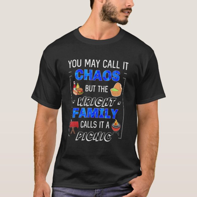 Wright Family Picnic Cookout Party Ansammlung Matc T-Shirt (Vorderseite)