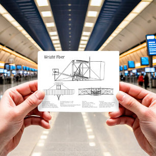 Wright Flyer- Flugzeug-Blauplan Zeichnungspläne BD Postkarte
