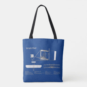 Wright Flyer - Flugzeugkonzept Zeichnend Pläne ABD Tasche