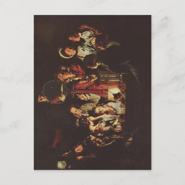 Wright, Joseph An Experiment on a Bird in a Air P Postkarte (Vorderseite)